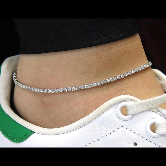 Jewelry Dainty Diamond Tennis Anklet Poshmark